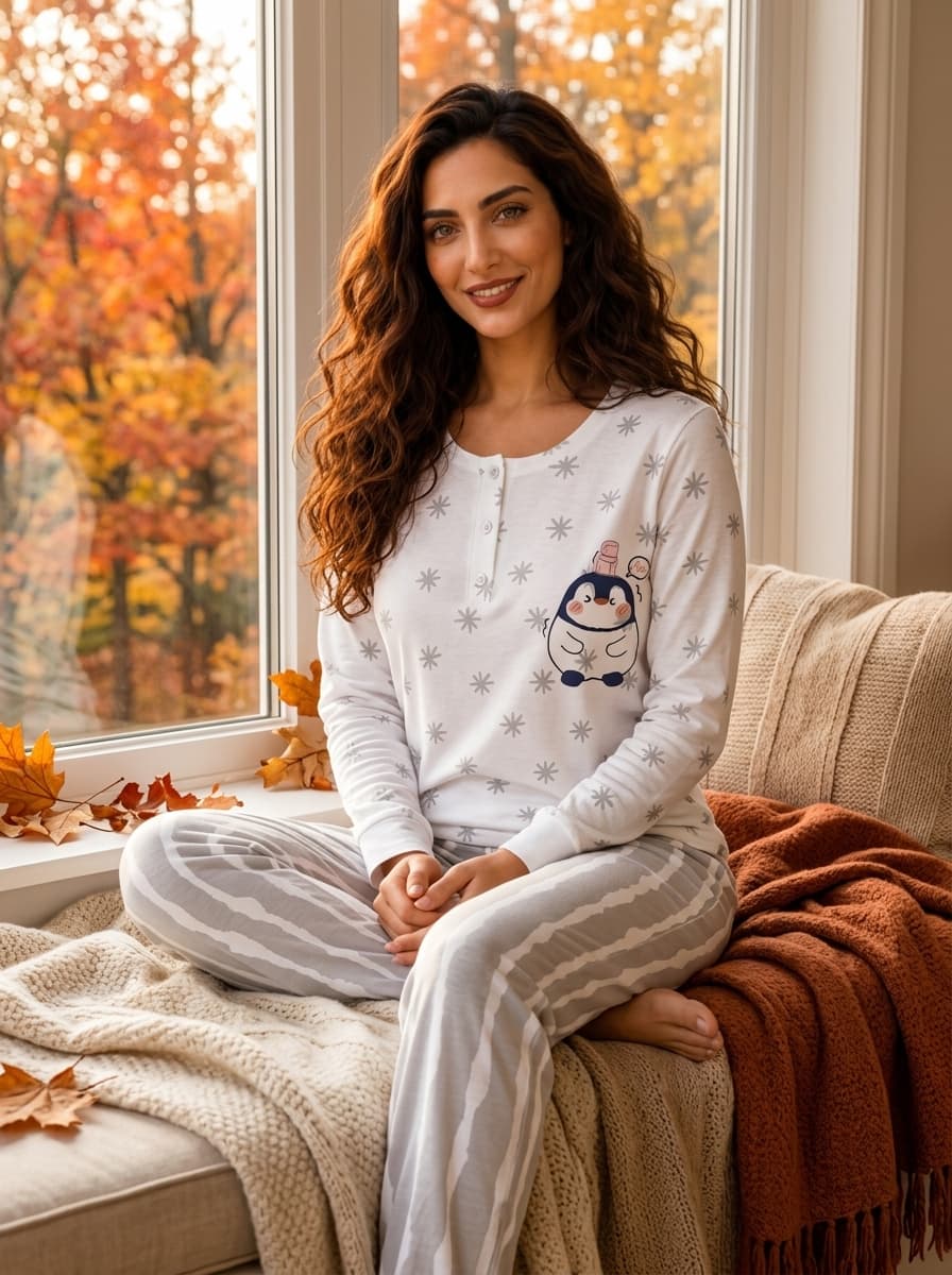 Hello Autumn Pajama Set